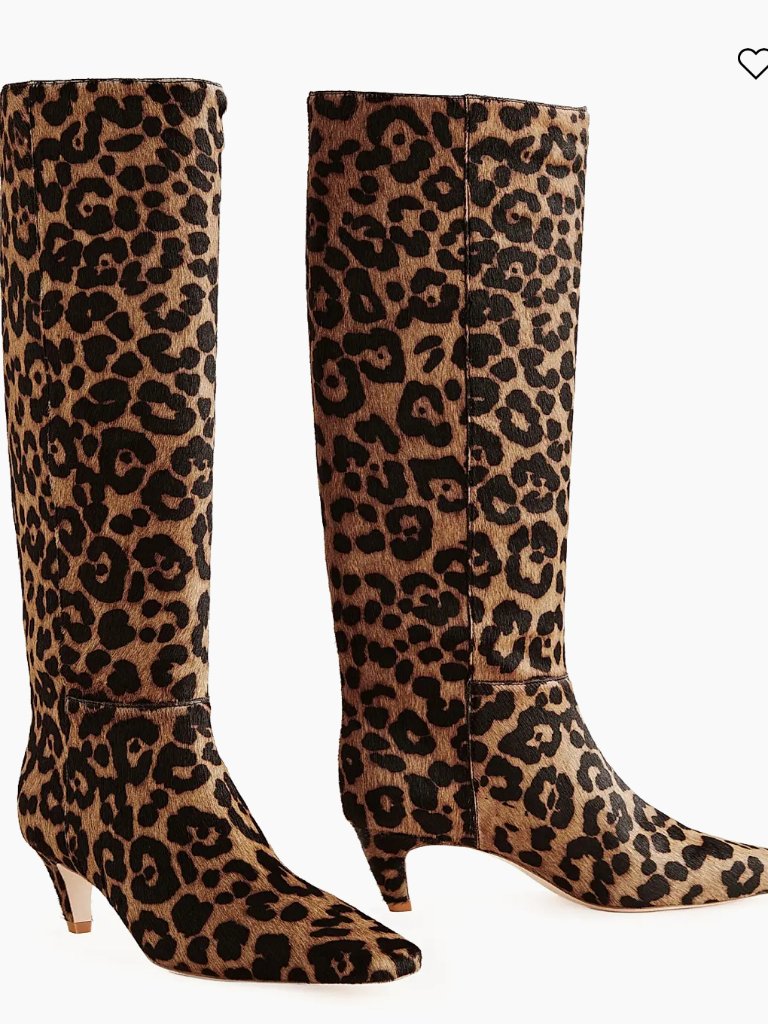 Reformation Remy Leopard-Print Boots
